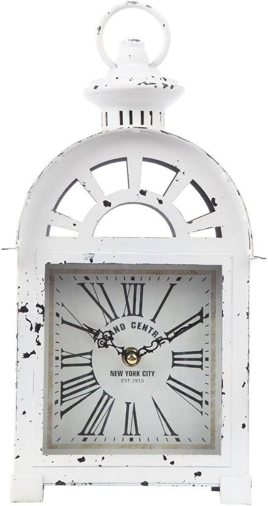 Lily's Home Vintage Inspired Lantern Grand Central New York City Train Station-Style Mantle Clock... | Amazon (US)