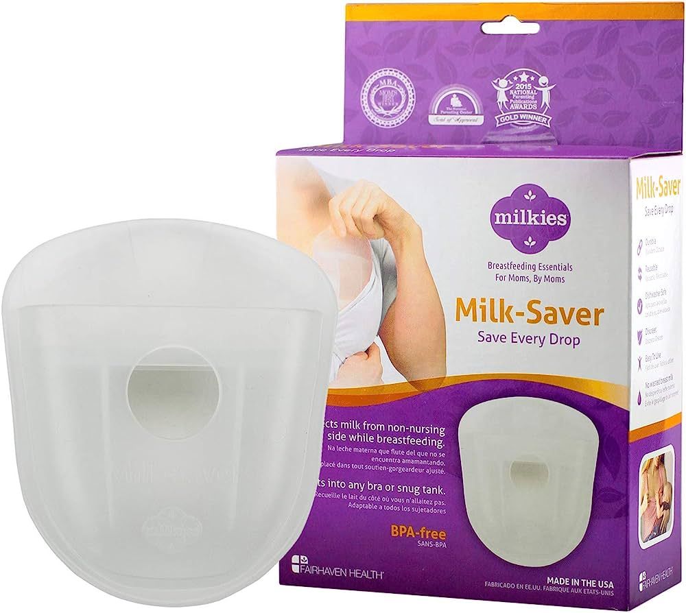 Milkies Milk-Saver, Milk Catcher for Breastmilk, Shell to Collect Leaking Breastmilk, Collector C... | Amazon (US)