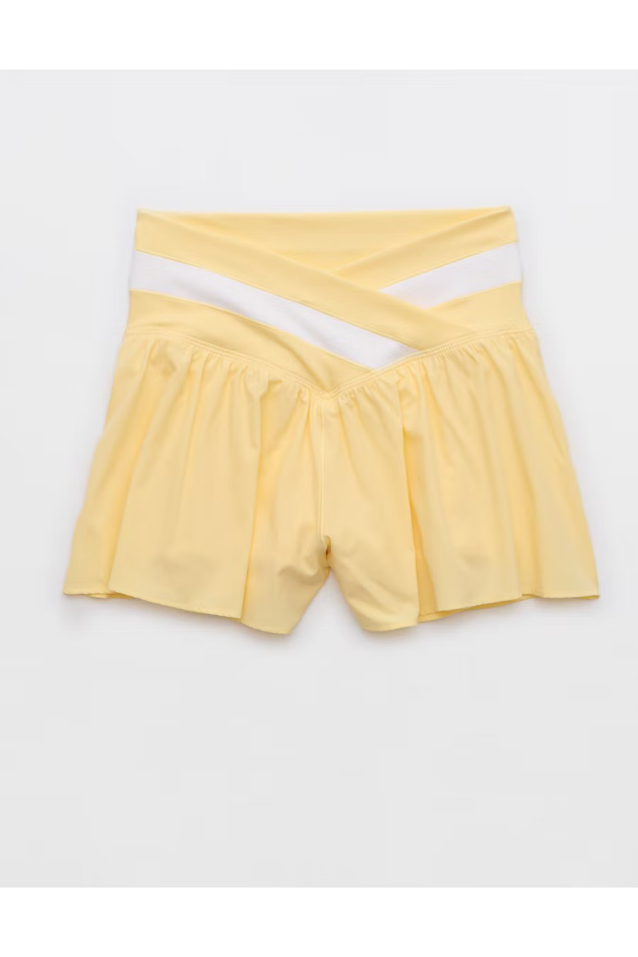 OFFLINE By Aerie Real Me Crossover Flowy Short Women's Yellow Notes XL | Aerie