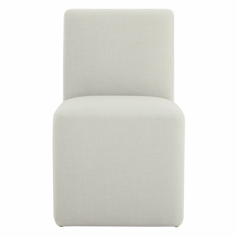 CHITA Upholstered Dining Chairs with Casters Set of 2,Modern Armless Accent Chair with Wheels for... | Walmart (US)