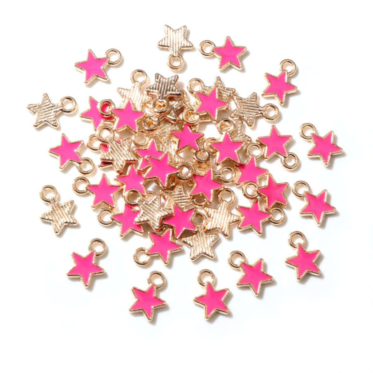 50pcs Small Star Charms Pendant DIY Jewelry Making Accessories | SHEIN USA | SHEIN