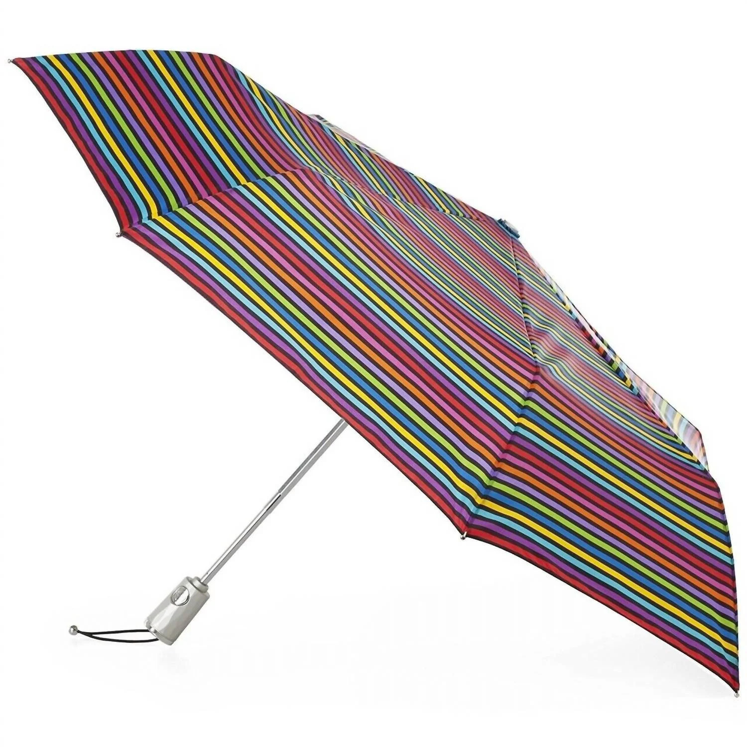 Automatic Open/close Umbrella In Skinny Stripe | Shop Simon