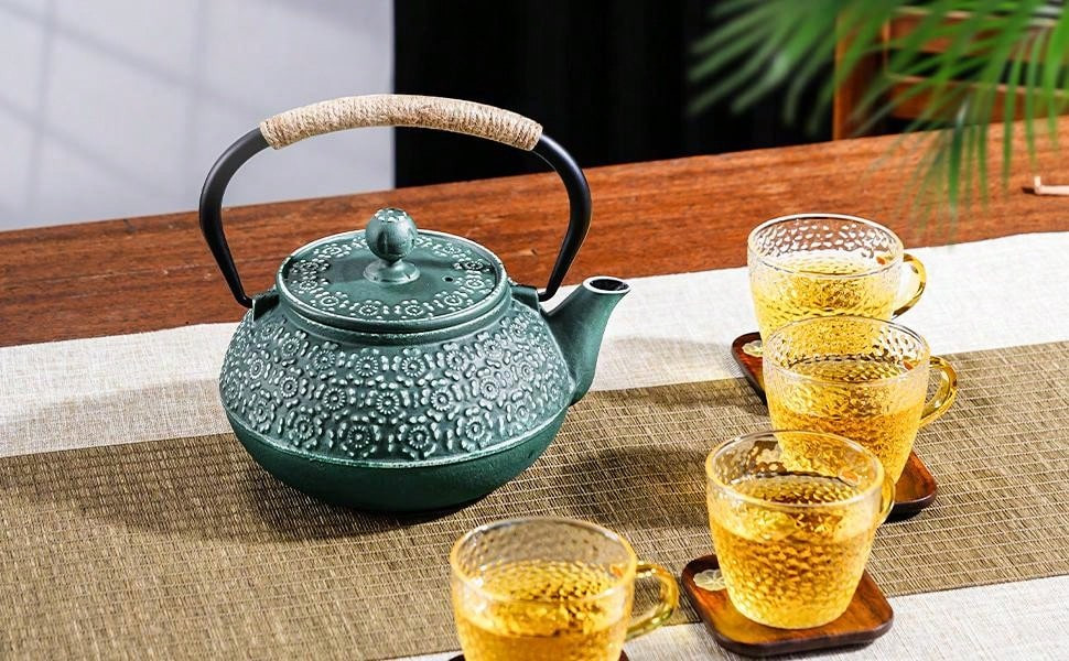 PARACITY Cast Iron Teapot Japanese 30.5 OZ, Tea Kettle Pot for Stove Top, Tea Pot with Stainless ... | SHEIN