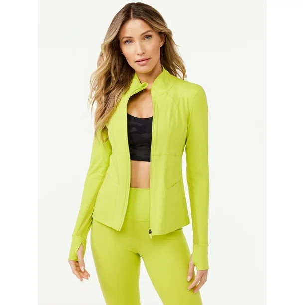 Sofia Active by Sofia Vergara Women’s Super-Soft Lux Zip-Up Jacket | Walmart (US)