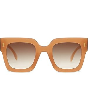 SOJOS Vintage Oversized Square Sunglasses for Women,Retro Womens Luxury Big Sun Glasses UV400 Pro... | Amazon (US)