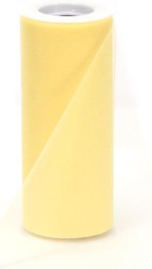 Offray Tulle Craft Ribbon, 6-Inch by 25-Yard Spool, Yellow | Amazon (US)