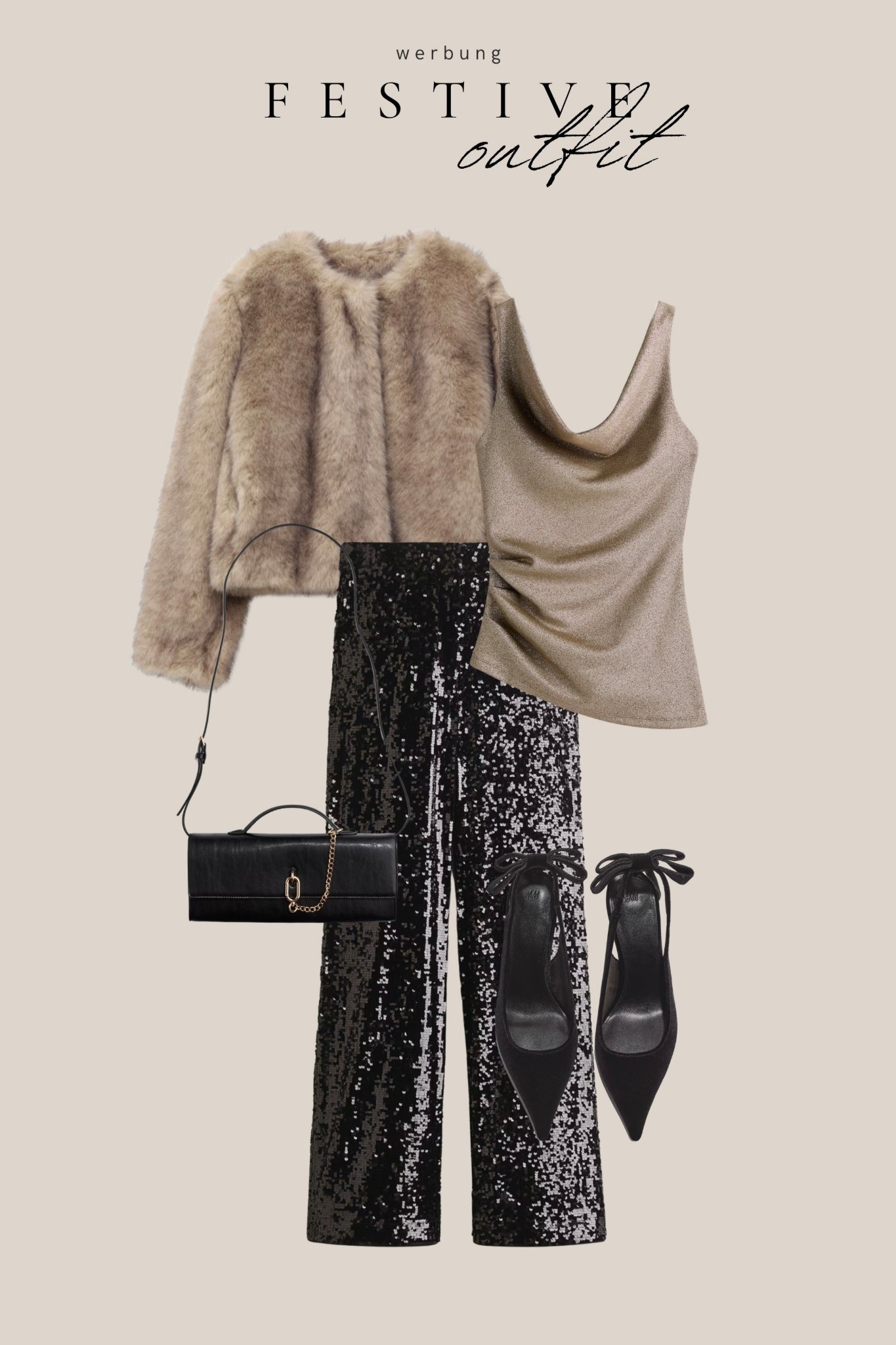 Für die Festtage darf es gerne etwas chicer sein, mit Glitzer, Pailletten und Kunstfell, wie bei diesem Outfit von H&M.

#LTKfestive #LTKpartywear #LTKdeutschland