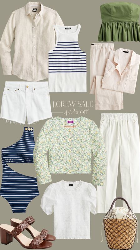 J. Crew 40% off sale - swimsuit, denim, blazer, spring outfit and more

#LTKsalealert #LTKSeasonal
