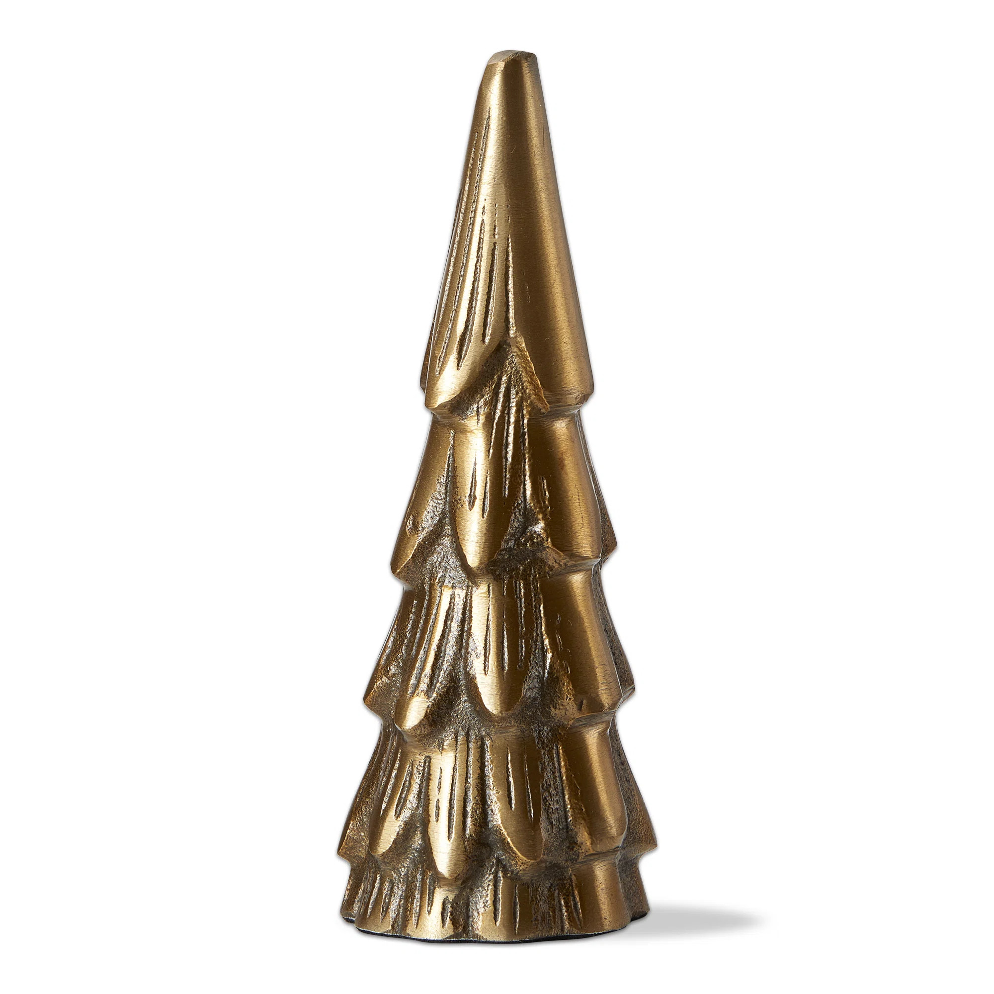 Cast Aluminum Gold Metal Christmas Tree Decor Medium for Tabletop or Mantel | Joss & Main