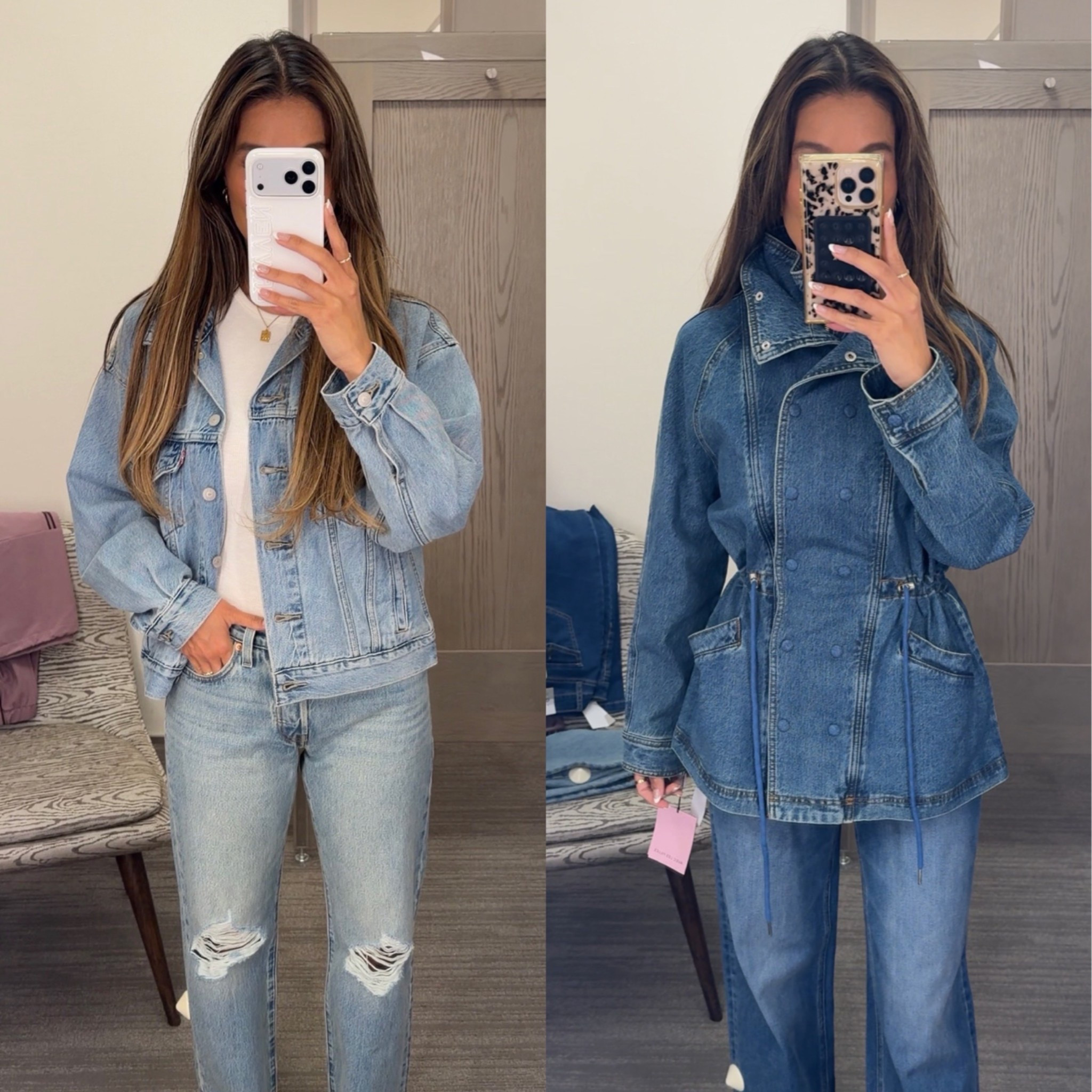 Scroll to shop! Two fun takes on the denim on denim trend, relaxed and polished! Shop Nsale with me! Follow for more! Xo!!

#LTKgrwm #LTKootd #LTKSaleAlert