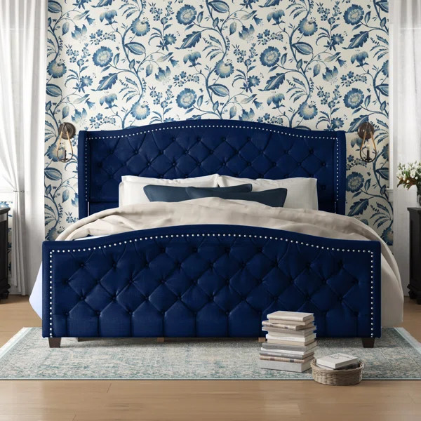 Marlon Tufted Upholstered Standard Bed | Wayfair North America