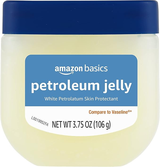Amazon Basics Petroleum Jelly White Petrolatum Skin Protectant, Unscented, 3.75 oz, 1-Pack, (Prev... | Amazon (US)