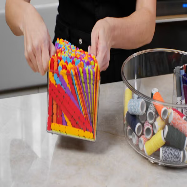 Everything Organizer Deep Turntable with Removable Bins | The Container Store
