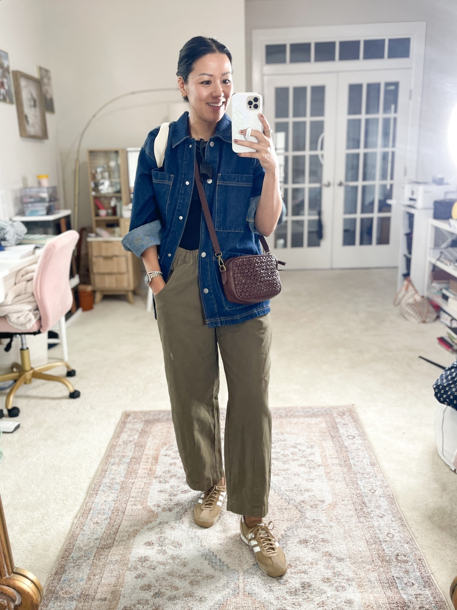 Size XS pants
Size XS jacket
Size small tank
Sized down 1/2 in sneakers

#LTKFindsUnder50 #LTKSaleAlert #LTKootd