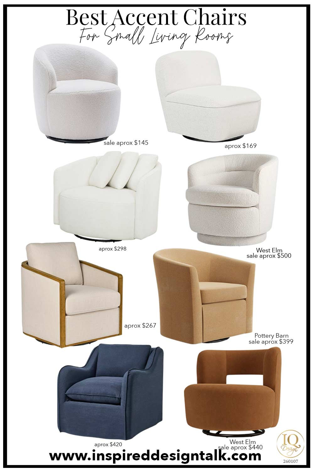 Swivel Chairs // Affordable accent chairs for your living room, bedroom, small space, and home office. armless Swivel chair, mixed material Swivel chair, velvet swivel chair, boucle chair, velvet chair, printed chair. Blog 1/11/26

#LTKHome #LTKOver40 #LTKmomlife