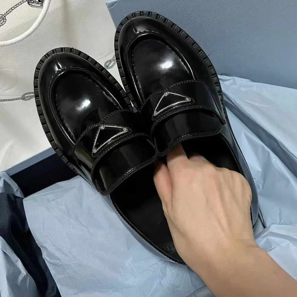 Designer Comfort Monolith Brushed Leather Women Loafers Casual Shoes Patent Oxford Chunky Sneaker... | DHGate