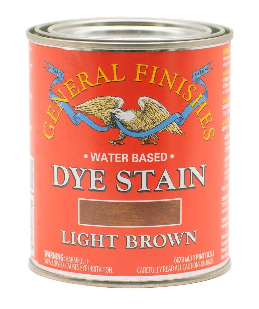 General Finishes Water Based Dye, 1 Pint, Light Brown | Amazon (US)