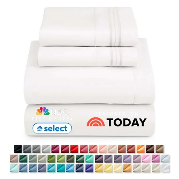 Nestl Queen Sheets Set, Instantly Soft, 4 Piece Sheets Queen Set, Luxury Soft Microfiber Queen Si... | Walmart (US)