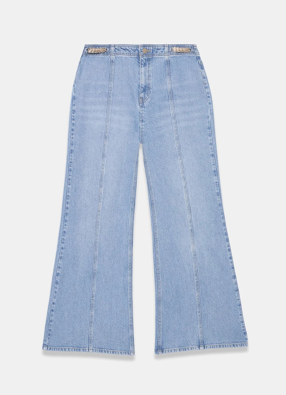 Mid Indigo Vintage Flare Jeans | Mint Velvet