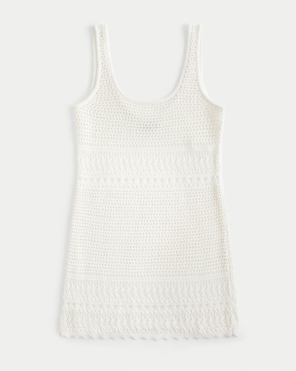 Crochet-Style Cover Up Dress | Hollister (US)