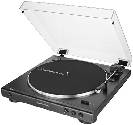 Audio-Technica AT-LP60X-BK Fully Automatic Belt-Drive Stereo Turntable, Black, Hi-Fidelity, Plays... | Amazon (US)