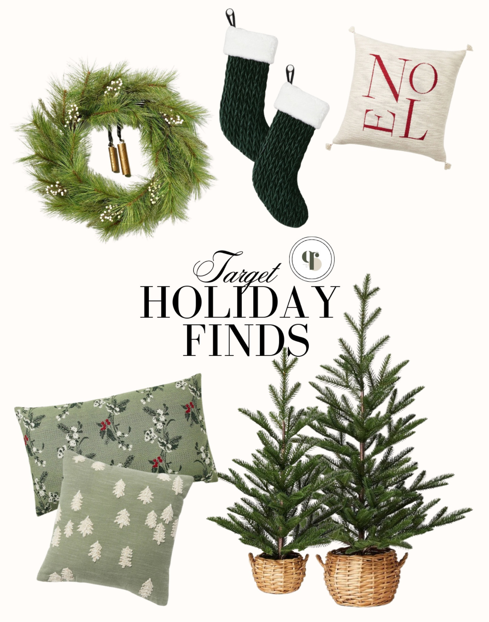 Target Holiday Decor Finds!

Target home decor / Christmas living room decor / christmas porch decor / christmas wreath / christmas pillow decor / christmas tree in basket / christmas stocking / target christmas finds / green 

#LTKSeasonal #LTKCyberWeek #LTKhome