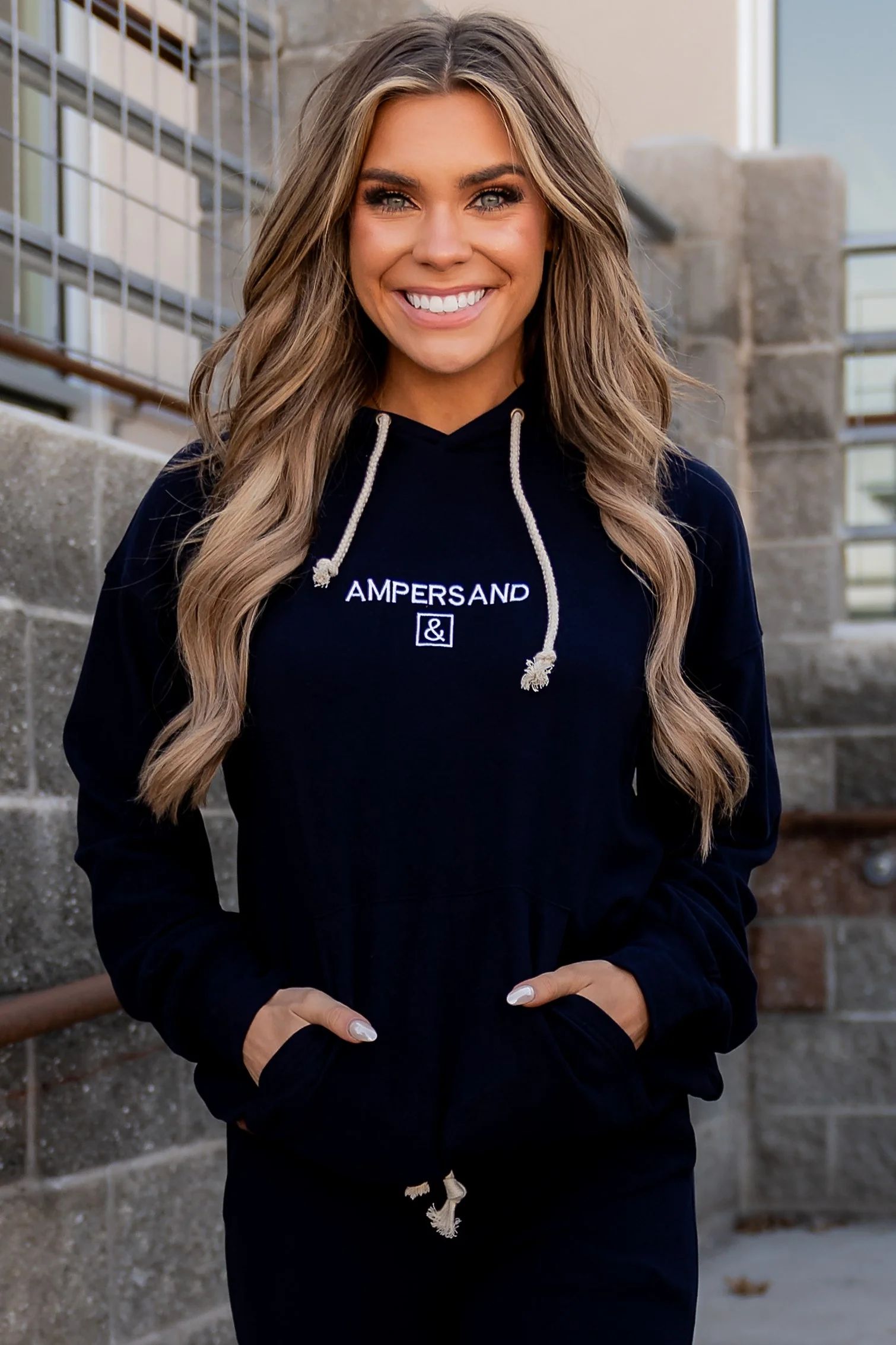 Navy Super Soft Hoodie Sweatshirt | Performance Fleece University Hoodie - Navy Blue | Mindy Mae's Market