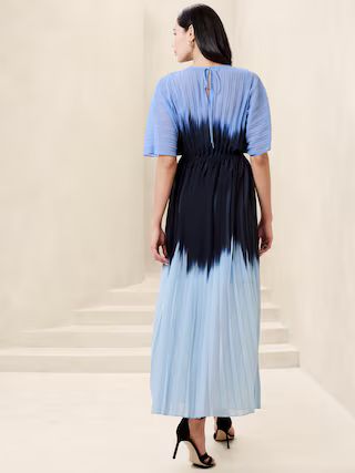 Chiffon Pleated Maxi Dress | Banana Republic Factory