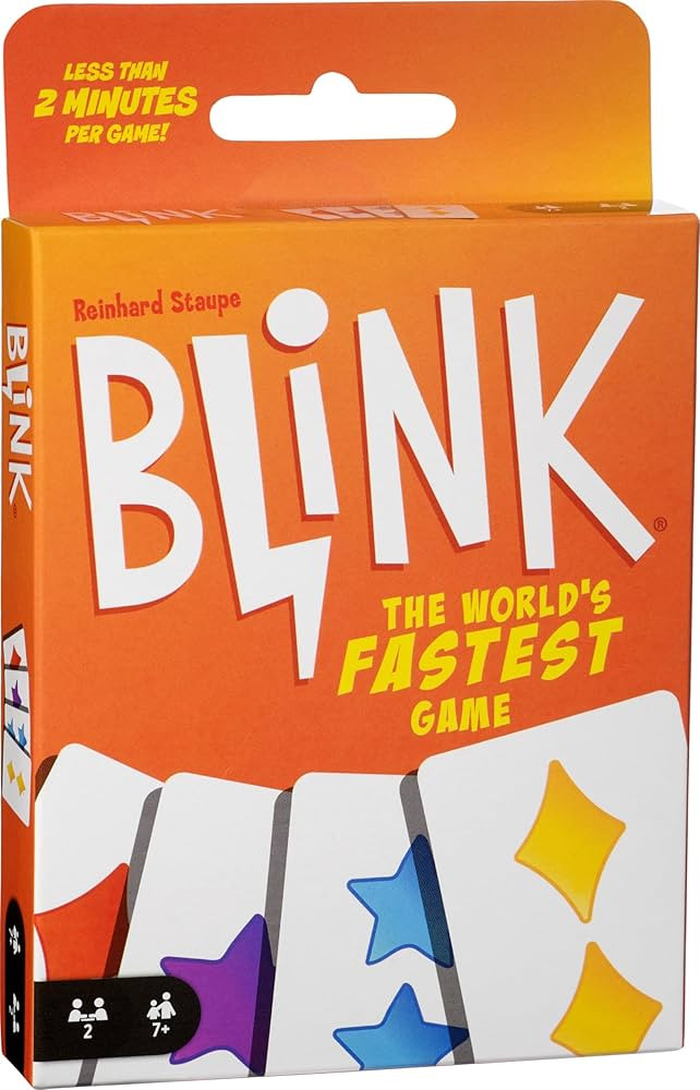 Mattel Games Reinhard Staupe's Blink Family Card Game, Travel-Friendly, with 60 Cards and Instruc... | Amazon (US)