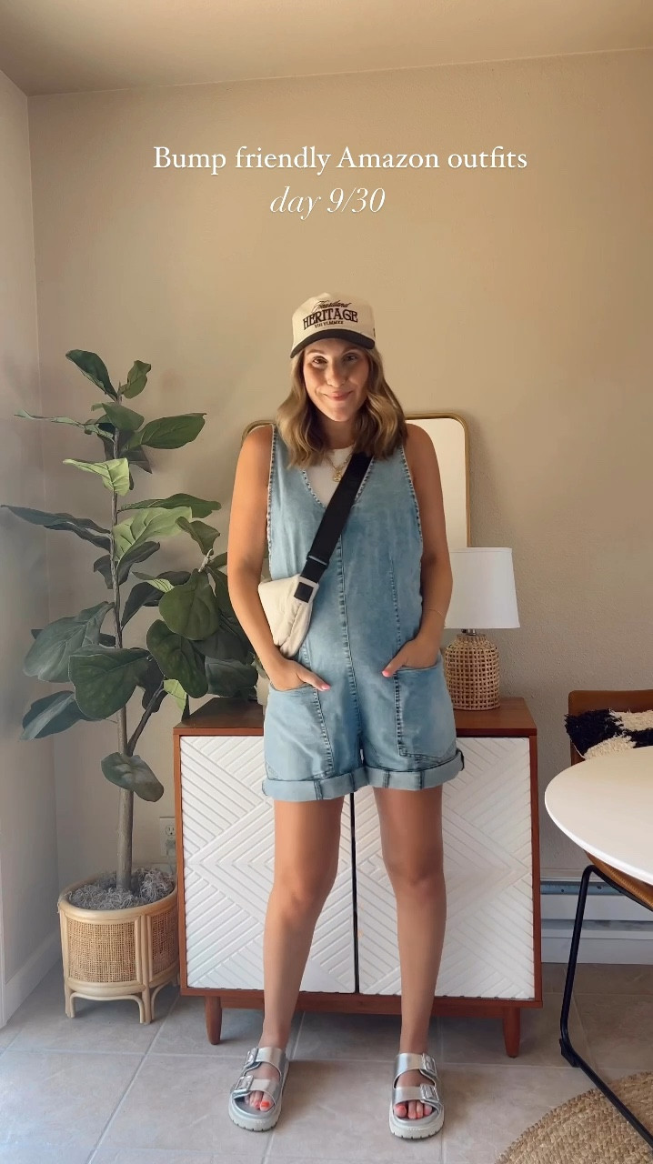 30 days of bump friendly Amazon outfits 🤰🏼DAY 9 

This denim jumpsuit is a great look for less! It’s very stretchy and comfy so perfect for a growing bump! I sized up to a medium, but could have done tts!

#amazonfashion #amazonfinds #bumpstyle 30 days of outfits 

#LTKBump #LTKStyleTip