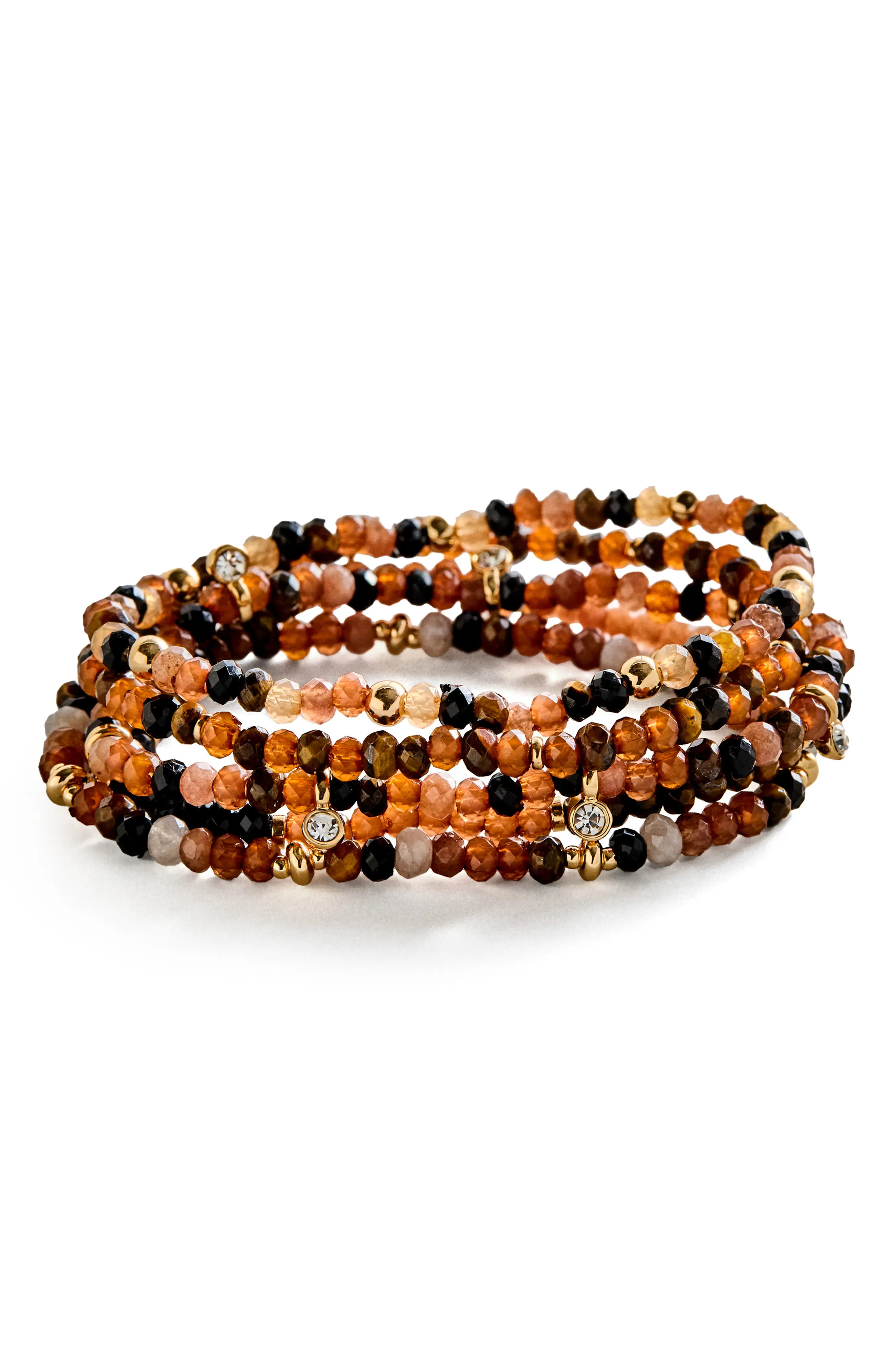 Set of 5 Indya Beaded Stretch Bracelets (Women) | Nordstrom | Nordstrom