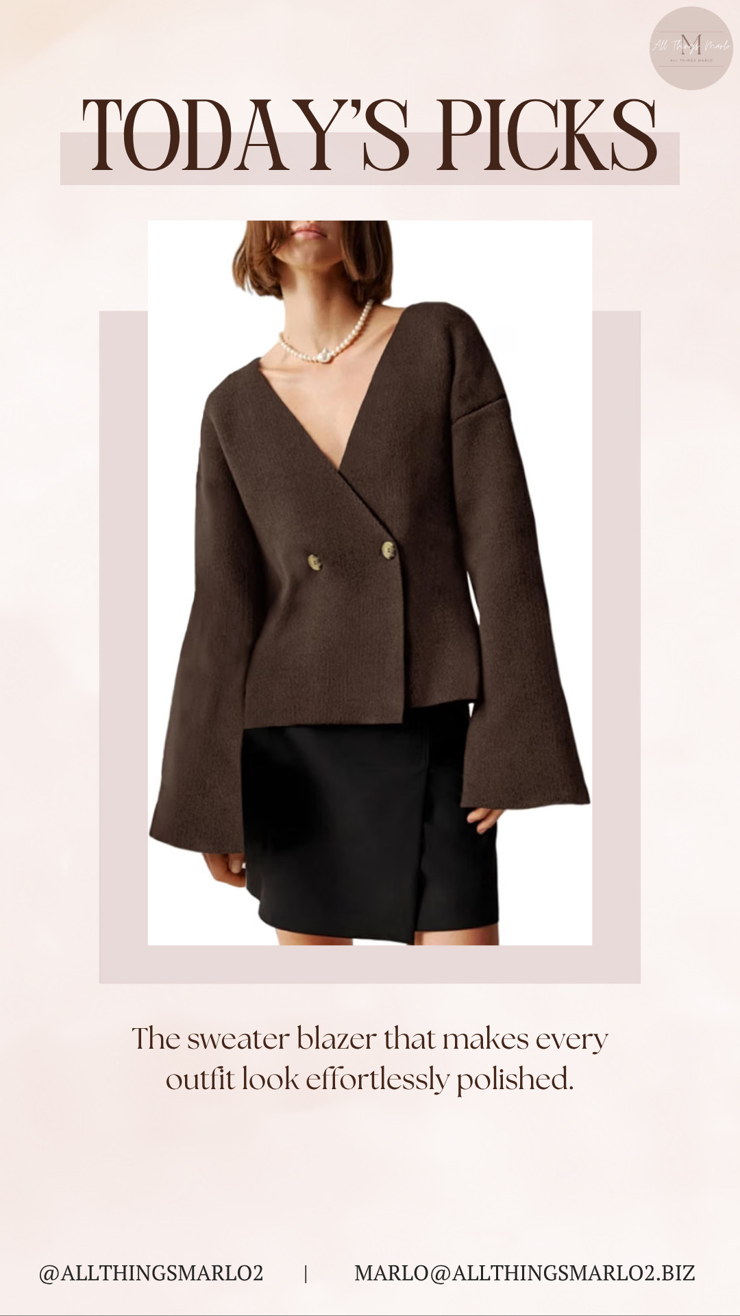 The sweater blazer that makes every outfit look effortlessly polished. 

 #LTKSeasonal #LTKWorkwear #LTKTravel