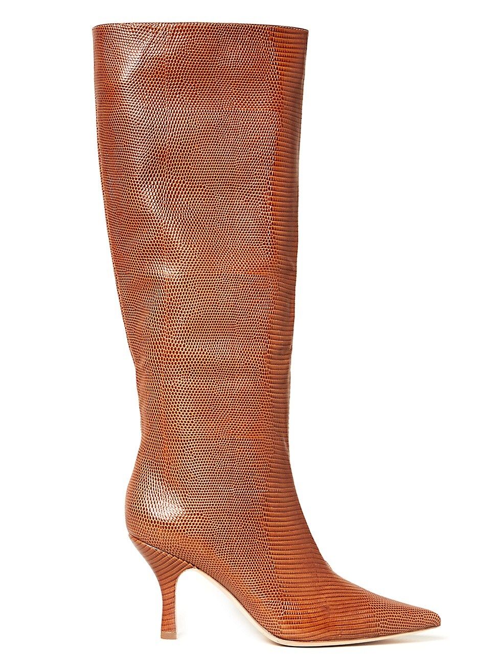 Whitney Lizard-Embossed Leather Boots | Saks Fifth Avenue