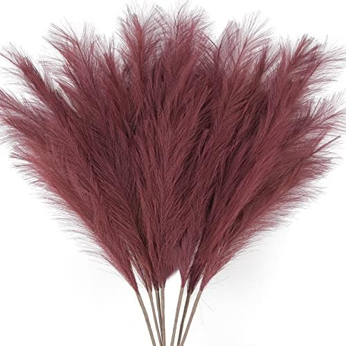 ZIFTY 7-Pcs 38"/3.1FT Faux Pampas Grass Large Tall Fluffy Artificial Fake Flower Boho Decor Bulru... | Amazon (US)