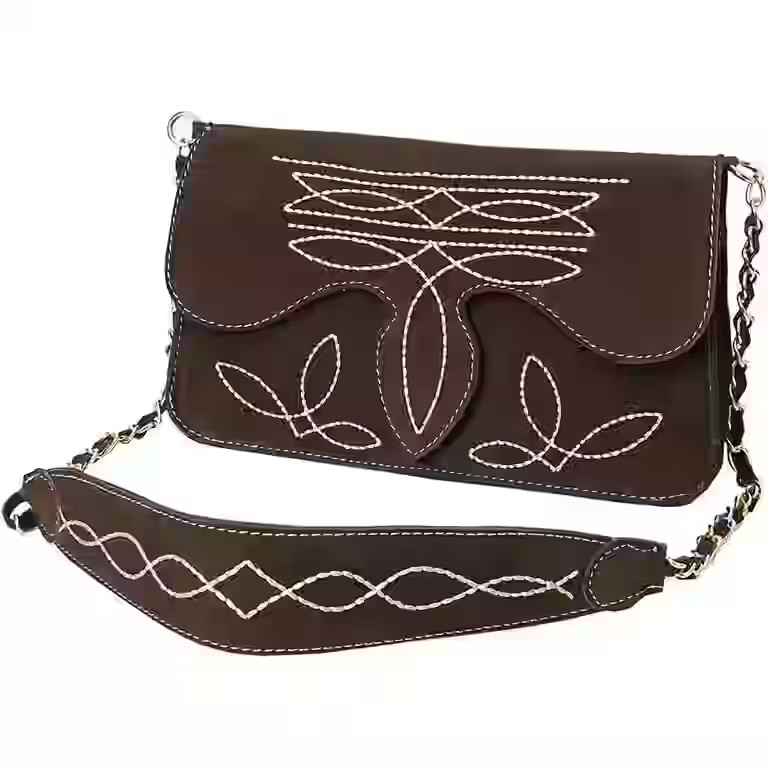 American Darling Suede Bag Genuine Leather Clutch Bag | Walmart (US)