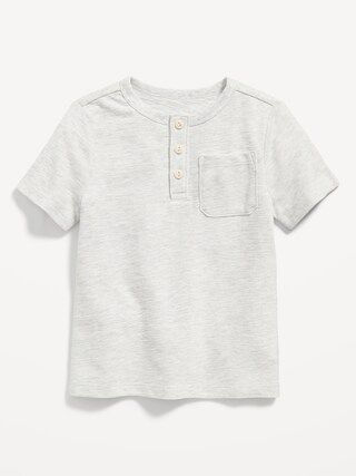 Jacquard-Knit Henley Pocket T-Shirt for Toddler Boys | Old Navy (CA)