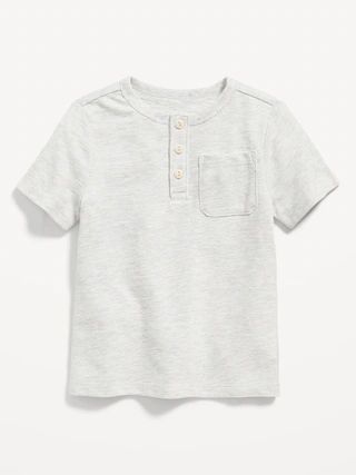 Jacquard-Knit Henley Pocket T-Shirt for Toddler Boys | Old Navy (CA)