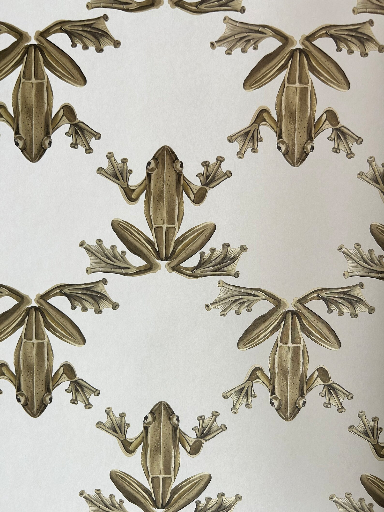 ROLL Wild Wood Frog Wallpaper in Gold, Sells as a ROLL - Etsy | Etsy (US)