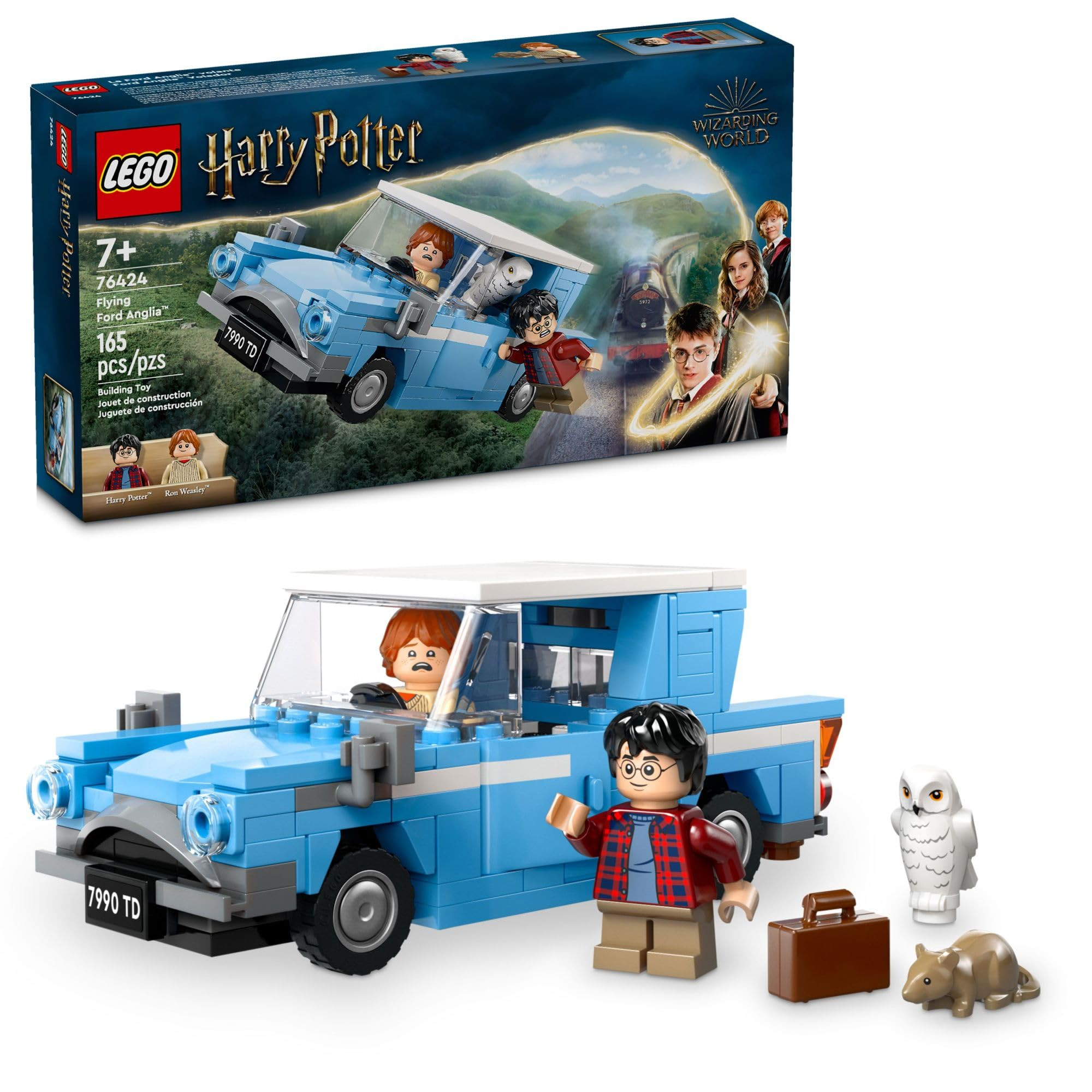 LEGO Harry Potter Flying Ford Anglia, Buildable Car Toy with 2 Minifigures for Role Play, Fantasy... | Amazon (US)