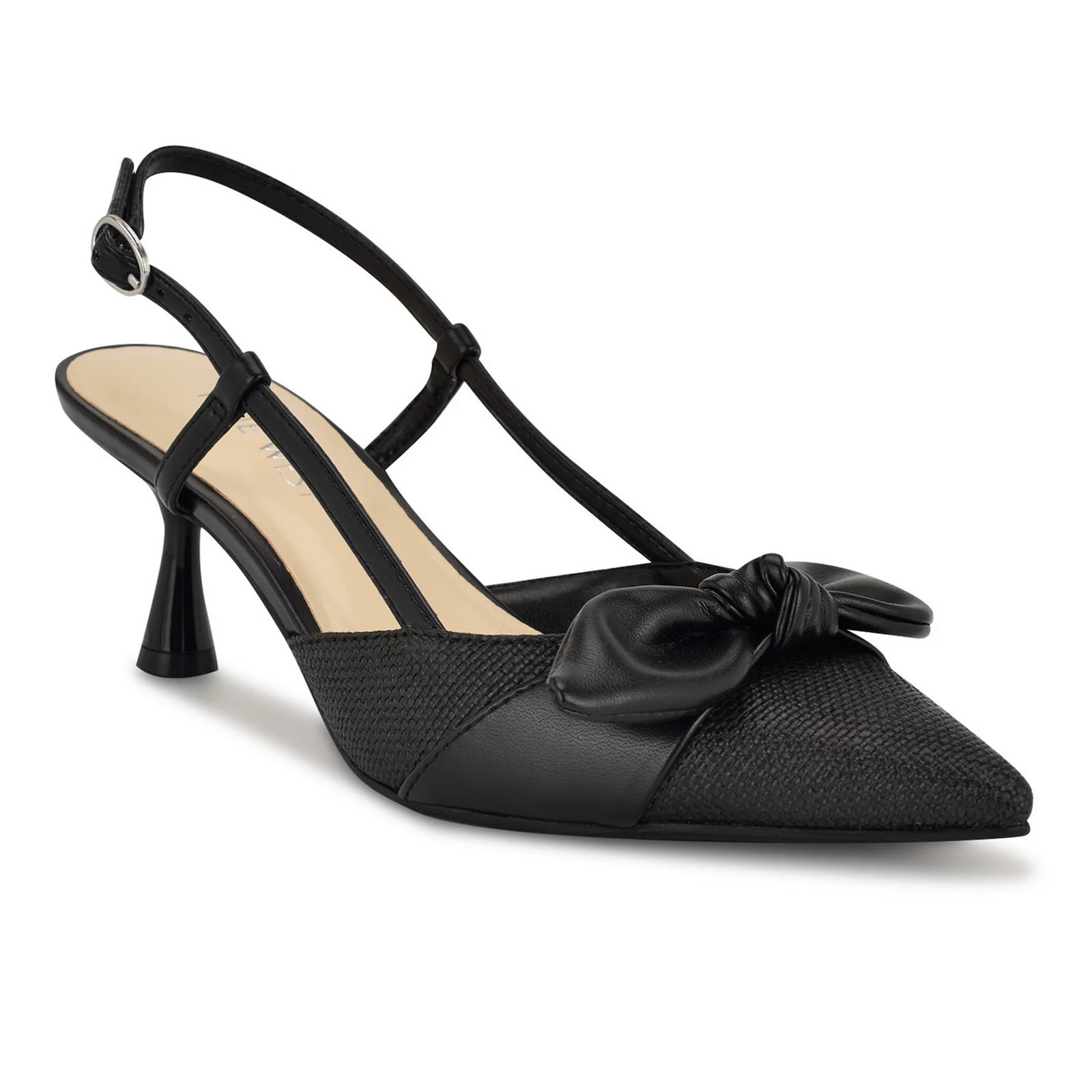 Nine West Reaba Women's Stylish Slingback Pumps, Size: 9.5, Black | Kohl's