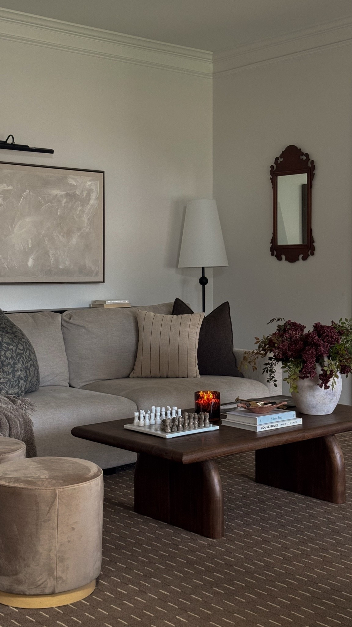 #ad A few simple fall touches to make home feel a little cozier. Loving how these @Wayfair finds bring in just the right amount of warmth and foundation for the season. 🤎 #wayfair #wayfairpartner