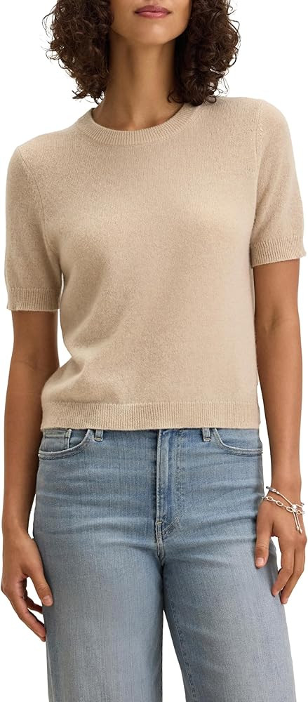 Velvet by Graham & Spencer Women's Yara Short Sleeve Cashmere Sweater | Amazon (US)