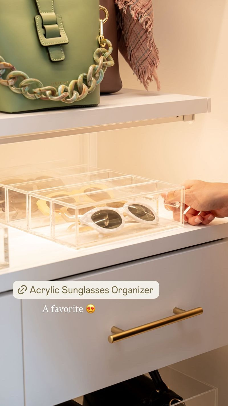 Luxe Acrylic Sunglasses Organizer - a favorite!

#LTKHome #LTKgrwm #LTKFindsUnder50