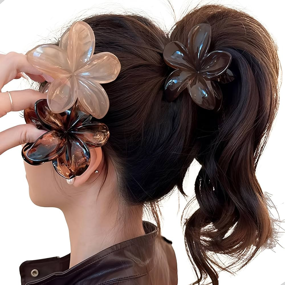 Kit de Piranhas de Cabelo em Formato de Flor, Conjunto com 2 Presilhas, Garras com Fixação Fort... | Amazon (BR)