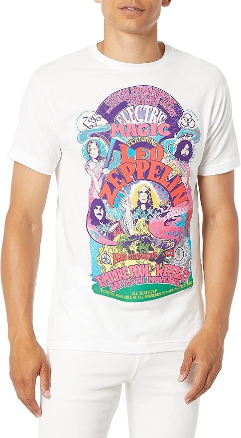 Led Zeppelin Men's Standard Electric Magic T-Shirt | Amazon (US)