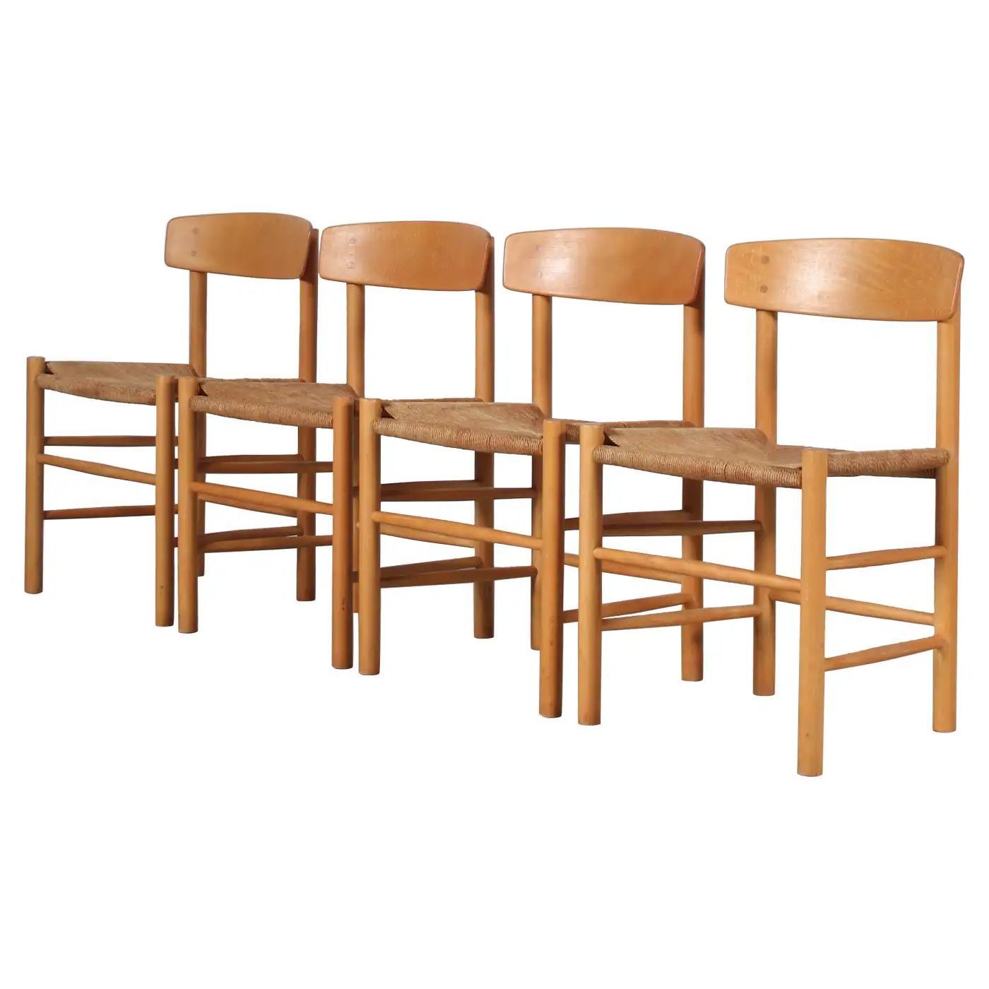 “Shaker” Dining Chairs by Borge Mogensen for FDB Mobler, Denmark, 1960 For Sale at 1stDibs | 1stDibs