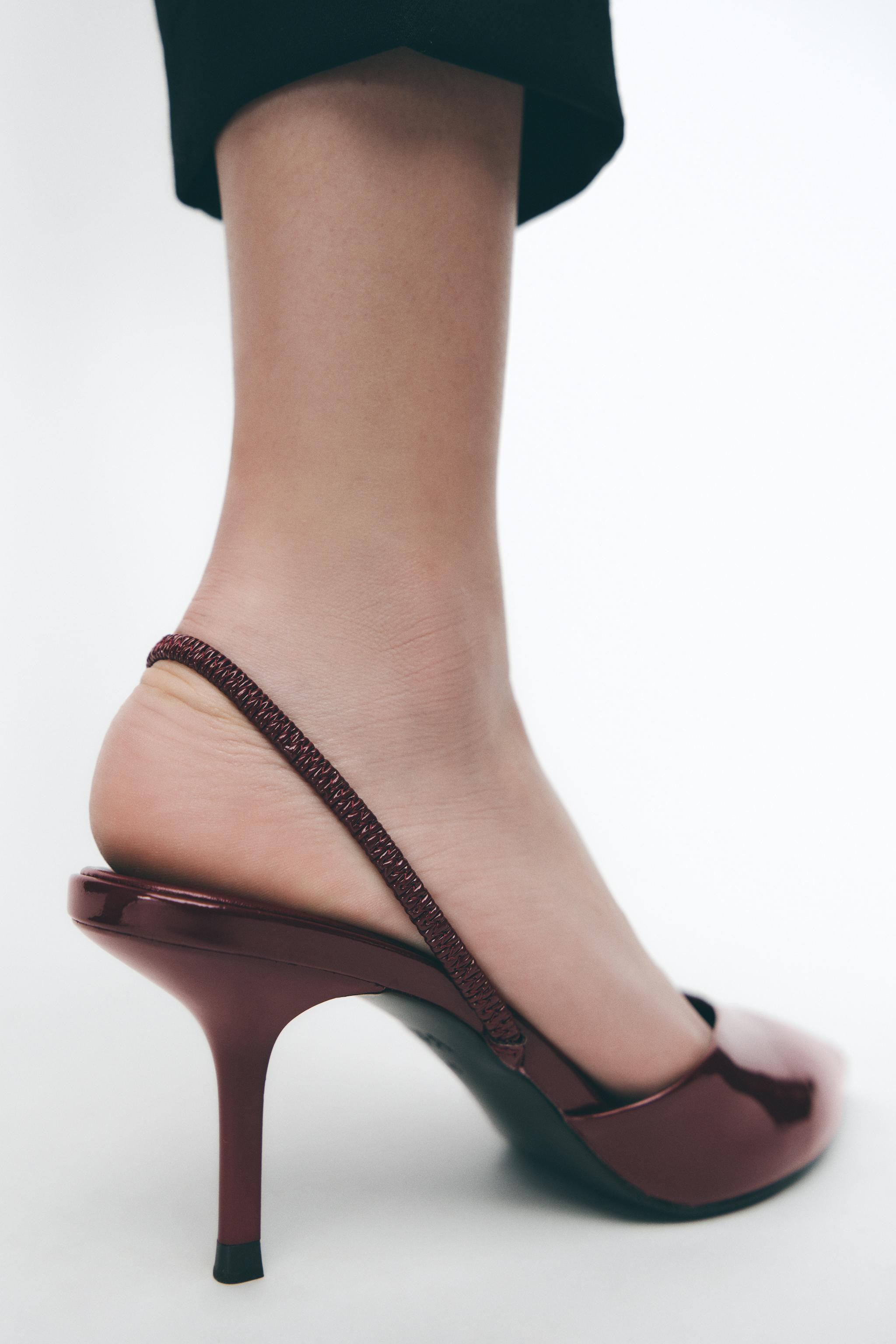 PATENT SLINGBACK PUMPS | Zara US