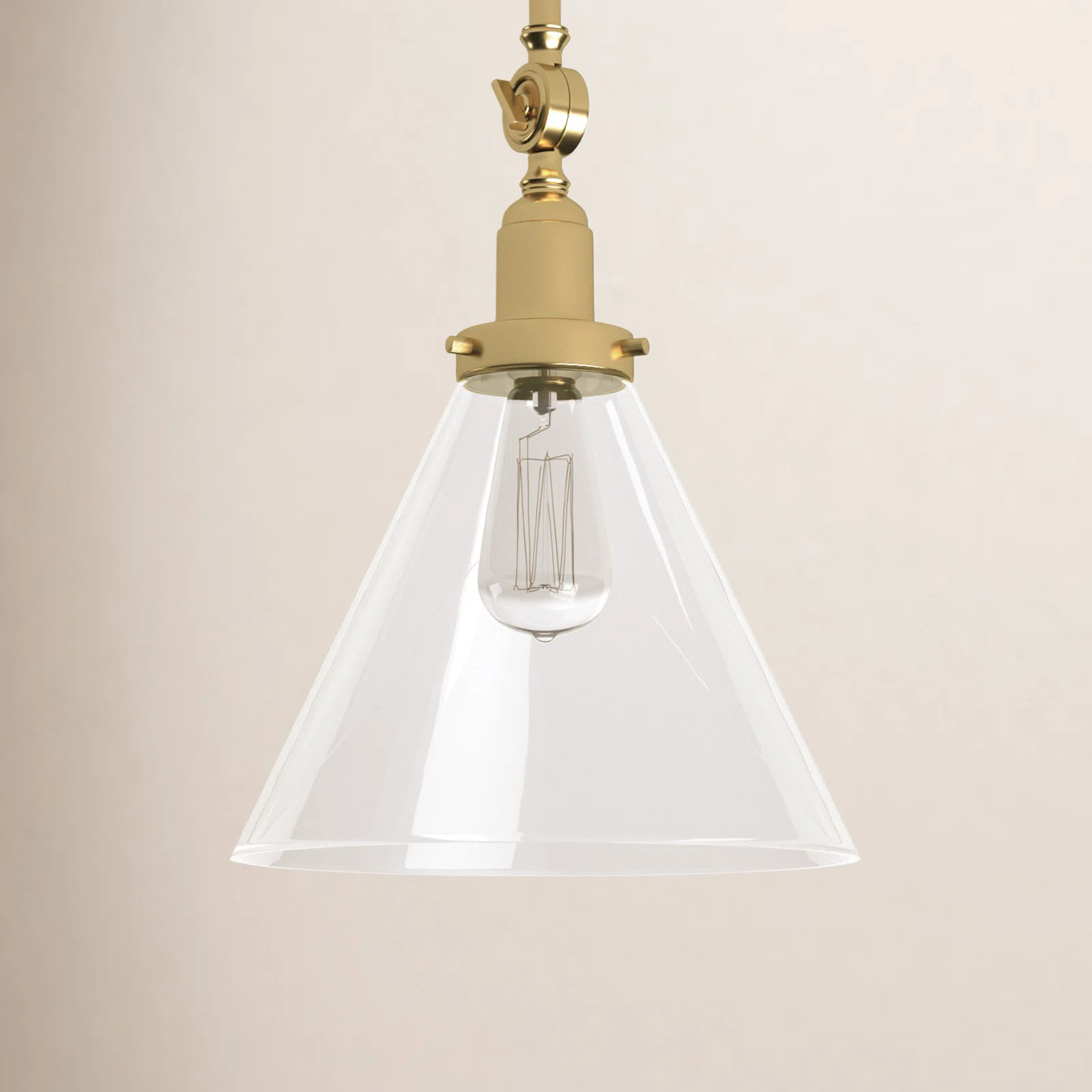 Catalina Single Light Glass Dimmable Pendant | Birch Lane