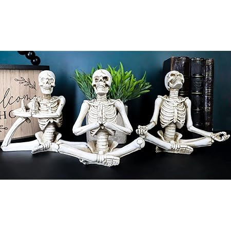 Pacific Giftware PT Yoga Skeletons Statues Set of 3 | Amazon (US)