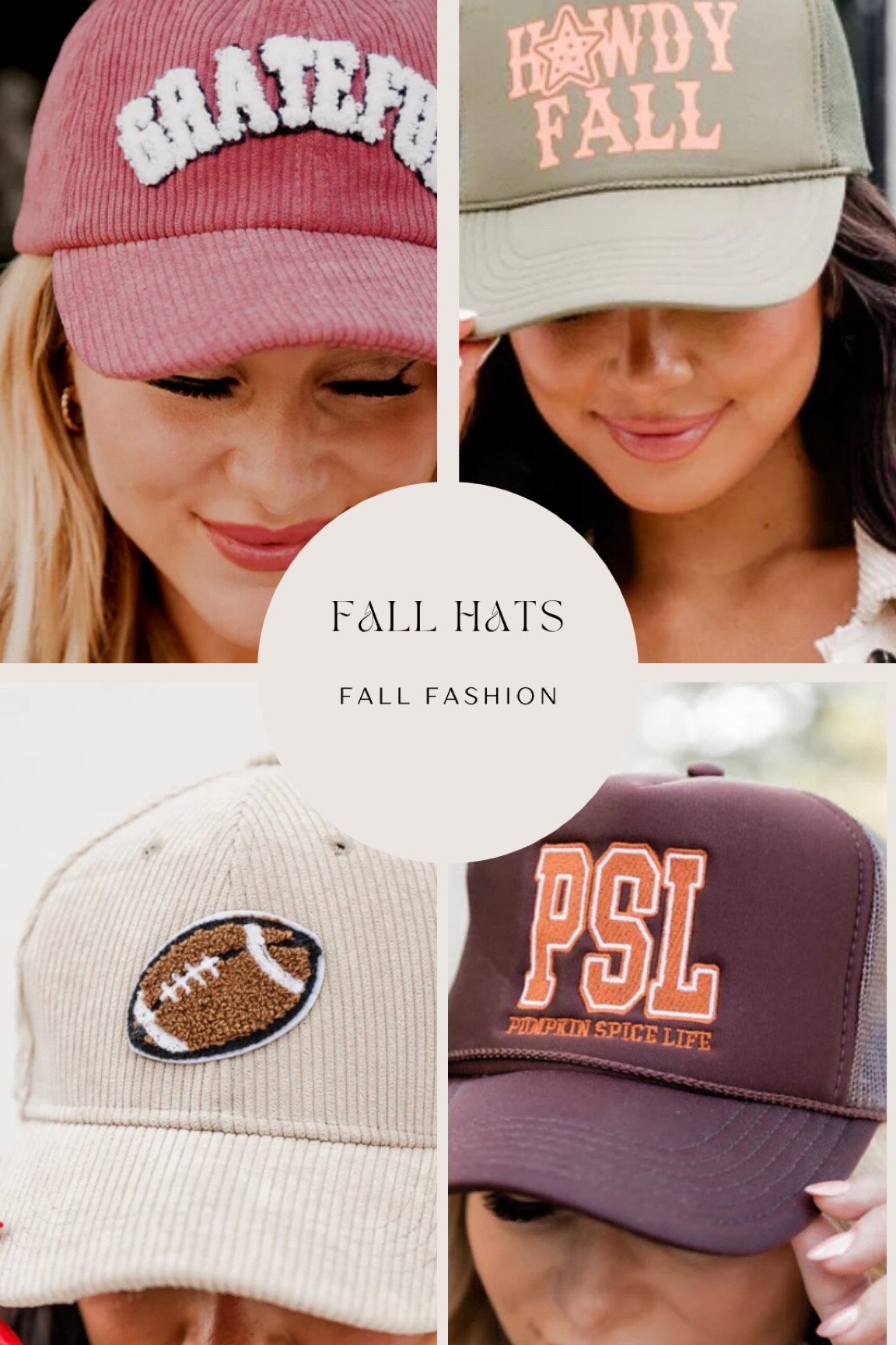 Cute fall hats 
PSL hat 

#LTKsalealert #LTKSeasonal #LTKtravel